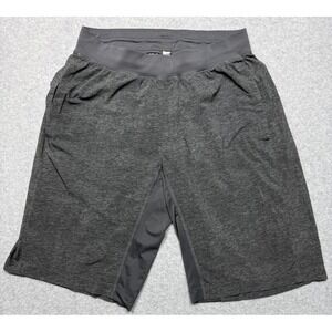 Lululemon Shorts Mens Medium‎ Green Gray THE Linerless Active Pockets 11"